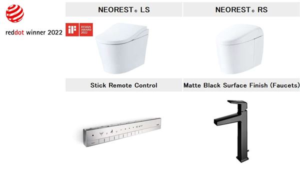 Four TOTO Products Receive Red Dot Design Award 2022, including NEOREST ® LS and NEOREST ® RS 1