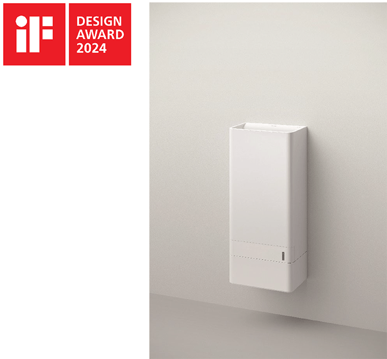 TOTO's Clean Dry (Suction / High-speed Dual Sided Type) Hand Dryer Receives iF Design Award 2024 1